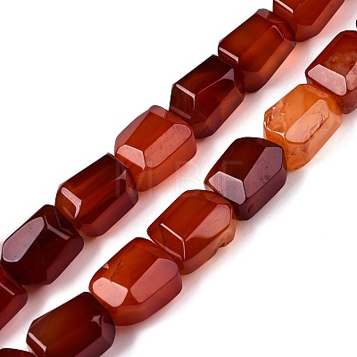 Natural Red Agate Beads Strands G-N342-148A-1
