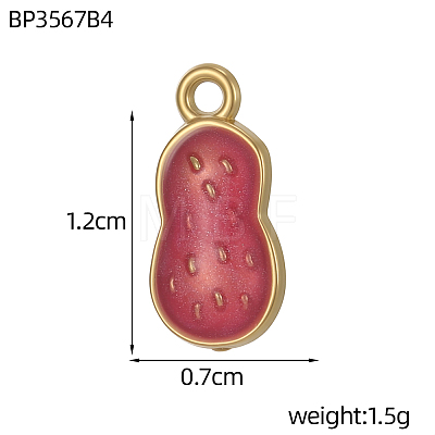 304 Stainless Steel Enamel Pendants STAS-OY011-01G-1