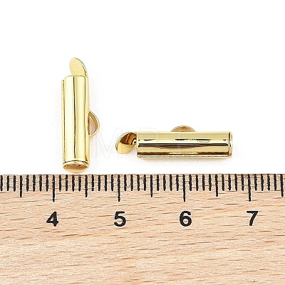 SHEGRACE Brass Slide On End Clasp Tubes XGRQ1R533-357G-1