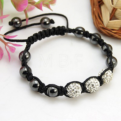 Fashion Disco Ball Bracelets BJEW-H456-M-1