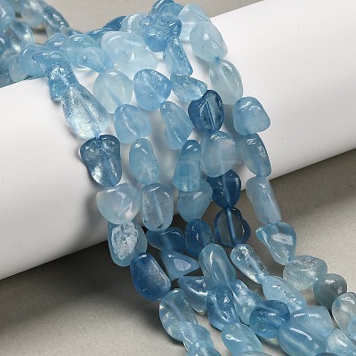 Natural Aquamarine Beads Strands G-P568-C13-01-1