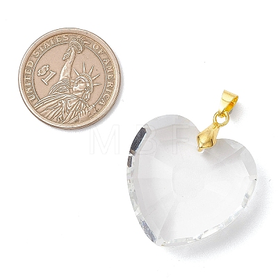 Brass Glass Pendants PALLOY-JF05135-02-1