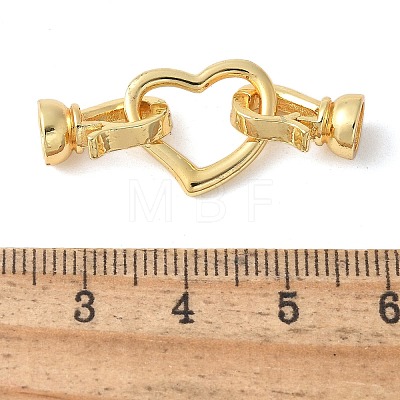 Brass Fold Over Clasps KK-M320-19G-1