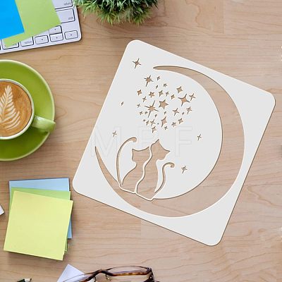 Plastic Reusable Drawing Painting Stencils Templates DIY-WH0172-397-1