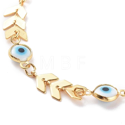 Brass Cobs Chain Bracelets BJEW-JB06184-1