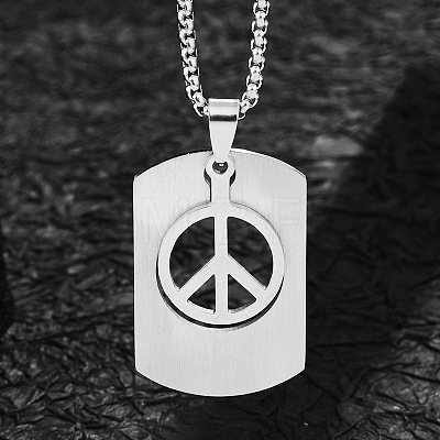 201 Stainless Steel Pendant Necklaces FS-WG18F67-02-1