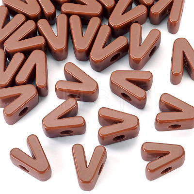 Opaque Acrylic European Beads LS-OACR-TAC0019-006V-1