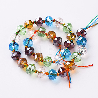 Transparent Glass Beads Strands GLAA-T025-01B-1