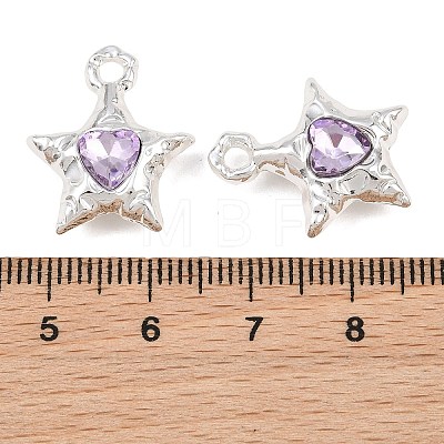 Y2K Style Alloy & Glass Pendants GL-CBA1FD3-01S-02-1