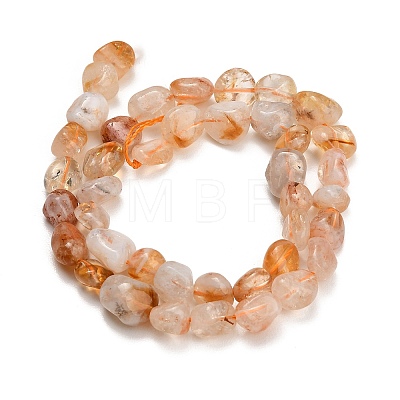 Heated Natural Citrine Beads Strands G-D108-A03-04-1