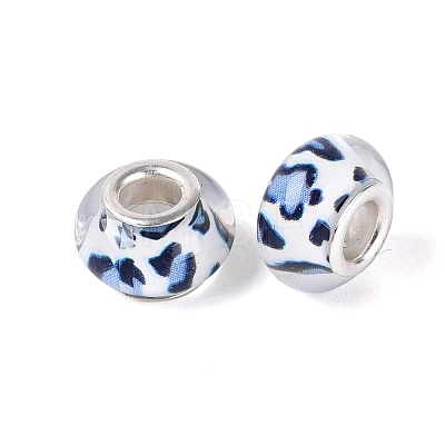 Opaque Resin European Beads RESI-N044-03S-04-1