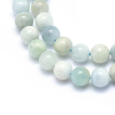 Natural Aquamarine Strands G-G764-42-10mm-1