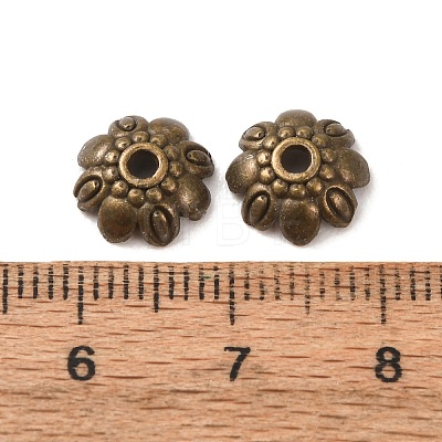 Tibetan Style Alloy Bead Caps LS-K08ME071-1