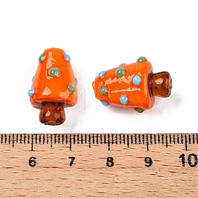 Handmade Lampwork Bumpy Beads LAMP-T022-02A-09-1