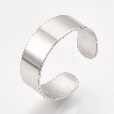304 Stainless Steel Cuff Rings X-STAS-T045-22A-P-1