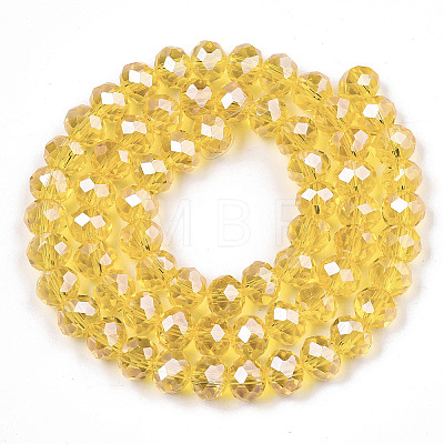 Electroplate Glass Beads Strands EGLA-A034-T2mm-A04-1