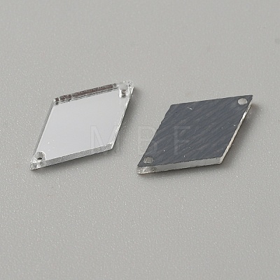 Rhombus Acrylic Mirror Sew on Rhinestone FIND-WH0155-029A-1