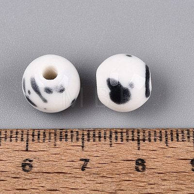 Vintage Handmade Porcelain Beads PORC-Q006-13A-38-1