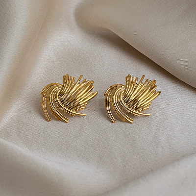304 Stainless Steel Stud Earrings for Women AD5502-1-1