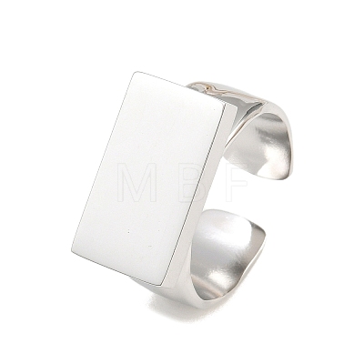 304 Stainless Steel Cuff Open Rings SA-CBA065A-08P-1