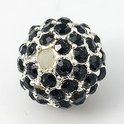 Alloy Rhinestone Beads RB-A034-10mm-A02S-1