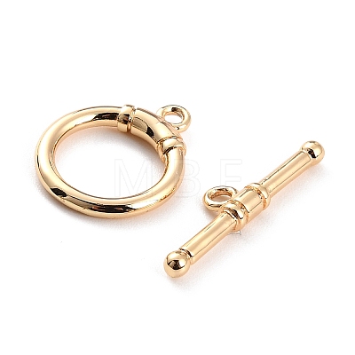 Brass Toggle Clasps KK-FH0001-61-1
