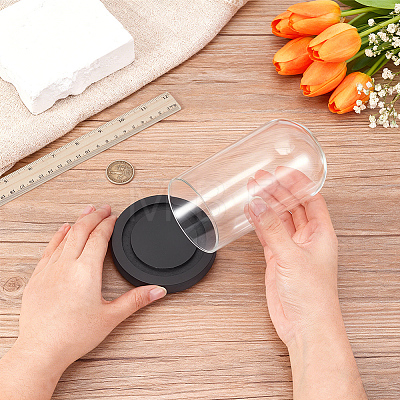 Arch Glass Dome Cover AJEW-WH0596-866A-03-1