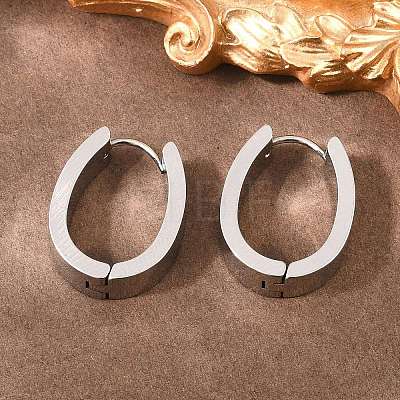 201 Stainless Steel Hoop Earrings EJEW-T056-03P-05-1