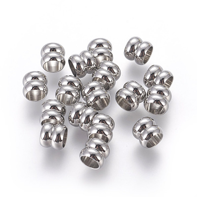 201 Stainless Steel Beads STAS-E451-33P-1