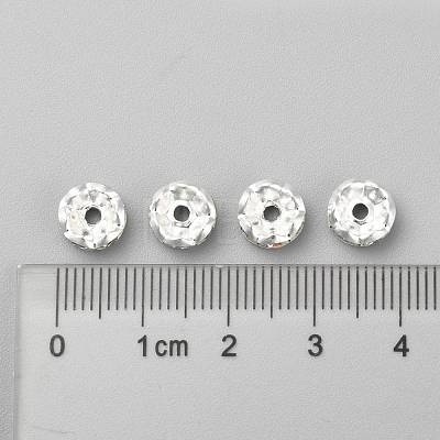 Iron Rhinestone Spacer Beads X-RB-A008-8MM-S-1