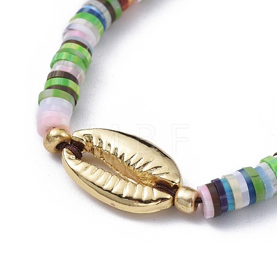 Nylon Thread Braided Beads Bracelets BJEW-JB04553-01-1