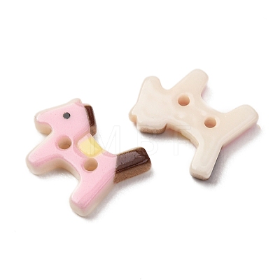 2-Hole Opaque Resin Buttons RE-CBAD5A9-31A-1