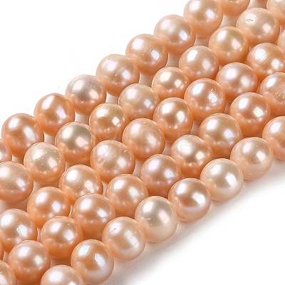 Natural Cultured Freshwater Pearl Beads Strands PEAR-E018-25-1