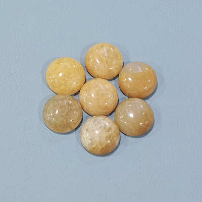 Natural Topaz Jade Cabochons G-P393-R35-12mm-1