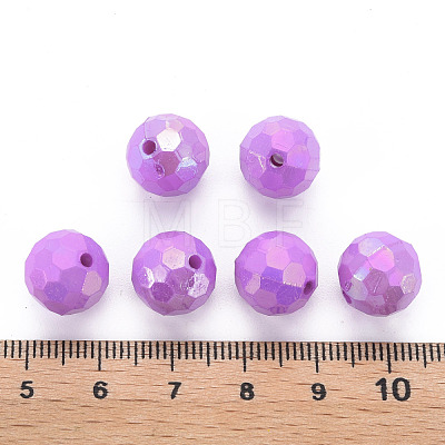 Opaque Acrylic Beads TACR-S154-10F-03-1