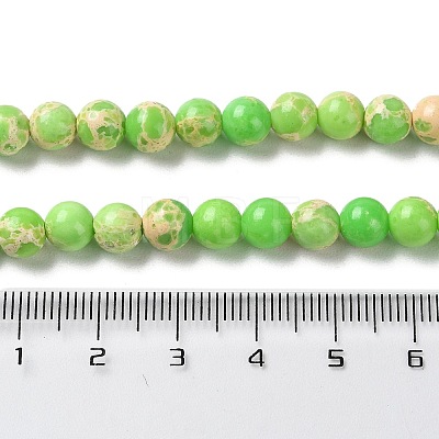 Synthetic Imperial Jasper Dyed Beads Strands G-D077-A01-01H-1
