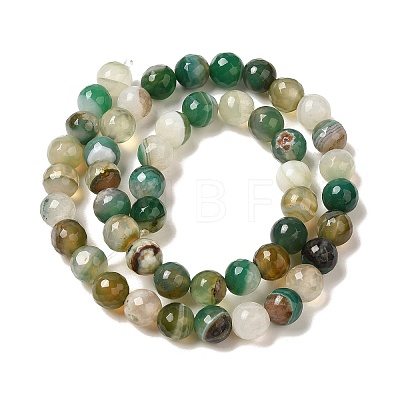 Natural Agate(Dyed & Heated) Beads Strands G-H066-B04-02-1