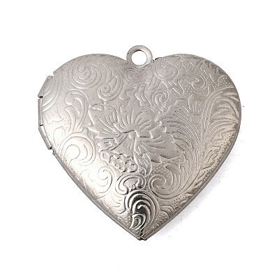 304 Stainless Steel Locket Pendants STAS-B128-22A-G-1