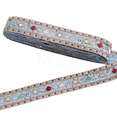 Ethnic Style Polyester Ribbon OCOR-WH0003-083A-1
