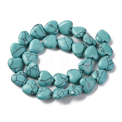 Synthetic Turquoise Beads Strands G-I372-A07-02-1