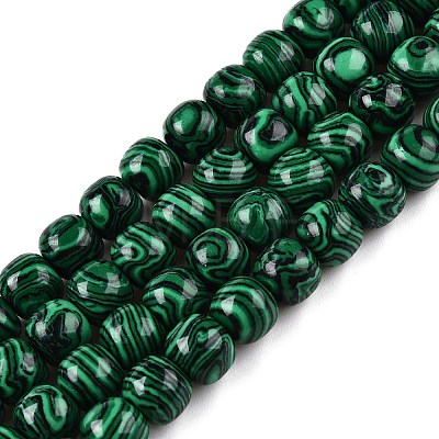 Synthetic Malachite Beads Strands G-T138-141-1