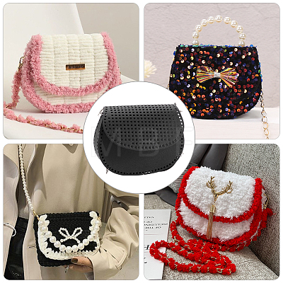 DIY PU Imitation Leather Bag Knitting Set for Purse Making PURS-WH0005-02A-1