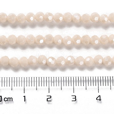 Electroplate Opaque Glass Beads Strands EGLA-A035-P4mm-A05-1