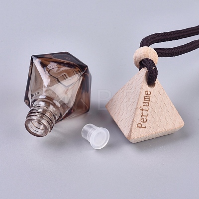 Empty Fragrance Oil Aromatic Perfume Oil Glass Pendant Decorations HJEW-WH0005-06I-1