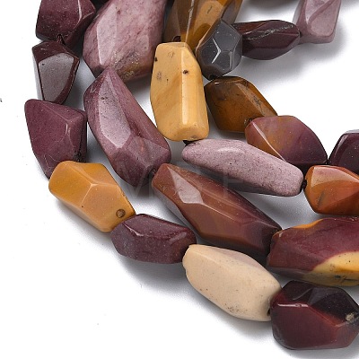 Natural Mookaite Beads Strands G-L650-N02-02-1