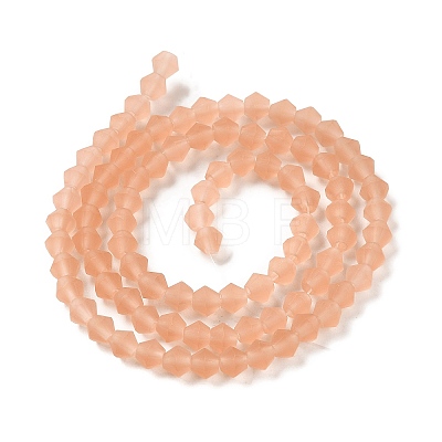 Imitate Austrian Crystal Frosted Glass Beads Strands EGLA-A039-T3mm-MD15-1