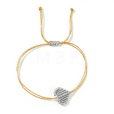 Adjustable Braided Polyester Cord Bracelets for Friendship and Couple VG5785-9-1