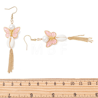 Alloy Enamel Dangle Earrings EJEW-JE07227-1
