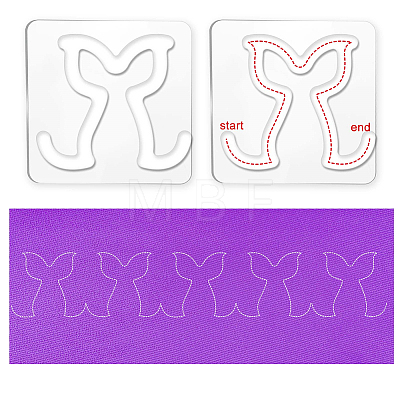 Acrylic Earring Handwork Template TOOL-WH0152-014-1