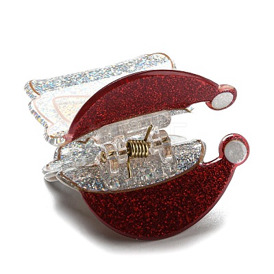 Christmas Theme Glitter Acrylic Claw Hair Clips LS-PHAR-R179-03-1